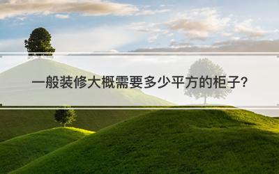 一般装修大概需要多少平方的柜子？