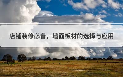 店铺装修必备，墙面板材的选择与应用